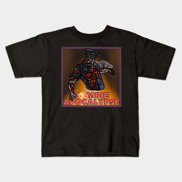 zombie apocalypse by no future b Kids T-Shirt by lord cobra